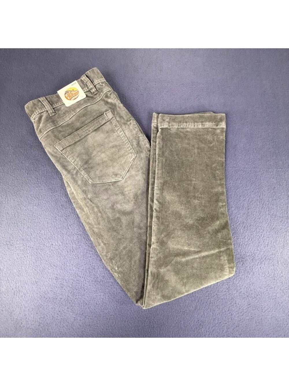 NEW C&C California Green Corduroy Pants Men's 34x32 Relaxed Straight Zip Fly NWT